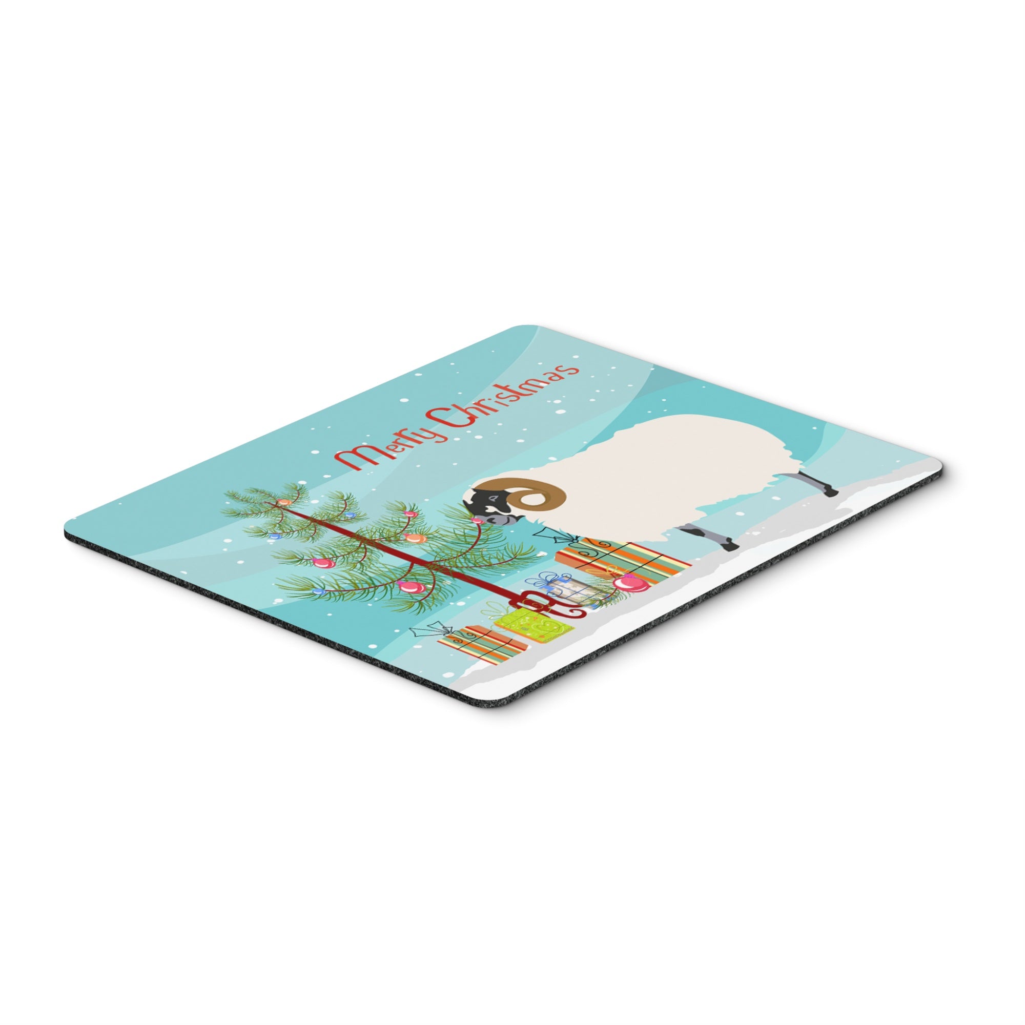 Caroline'S Treasures Scottish Blackface Sheep Christmas Mouse & Hot Pad Or Trivet, 7.75 X 9.25, Multicolor (Bb9340Mp),