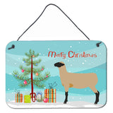 Caroline'S Treasures Hampshire Down Sheep Christmas Metal Print, 8 X 12