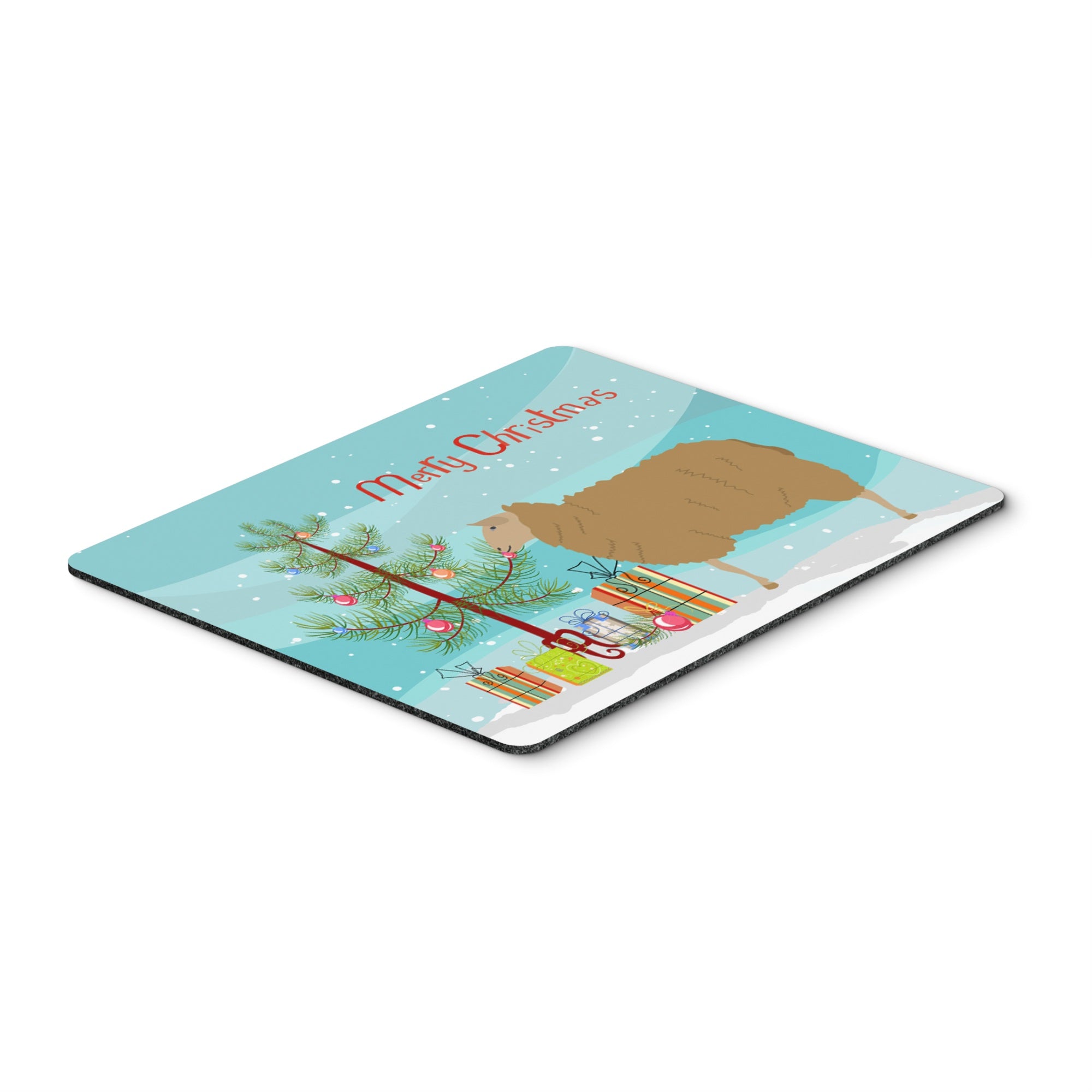 Caroline'S Treasures East Friesian Sheep Christmas Mouse & Hot Pad Or Trivet, 7.75 X 9.25, Multicolor (Bb9344Mp)