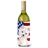 Caroline'S Treasures Westie Patriotic Decorative Bottle Hugger, 750Ml, Multicolor
