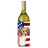 Caroline'S Treasures Beagle Patriotic Decorative Bottle Hugger, 750Ml, Multicolor
