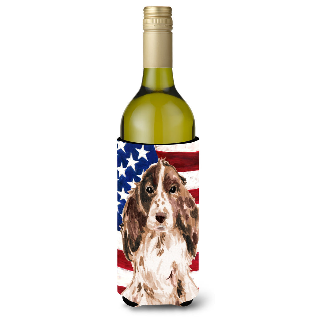 Brown Parti Patriotic Decorative Bottle Hugger