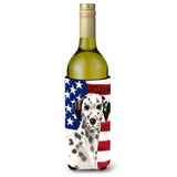 Caroline'S Treasures Dalmatian Patriotic Decorative Bottle Hugger, 750Ml, Multicolor