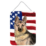 Caroline'S Treasures German Shepherd Patriotic Metal Print, 16 X 12, Multicolor
