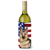 Caroline'S Treasures German Shepherd Patriotic Decorative Bottle Hugger, 750Ml, Multicolor