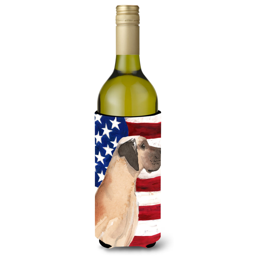 Caroline'S Treasures Fawn Natural Dane Patriotic Decorative Bottle Hugger - Thumbnail 2