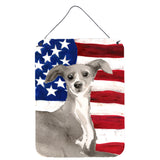 Caroline'S Treasures Italian Greyhound Patriotic Metal Print, 16 X 12, Multicolor