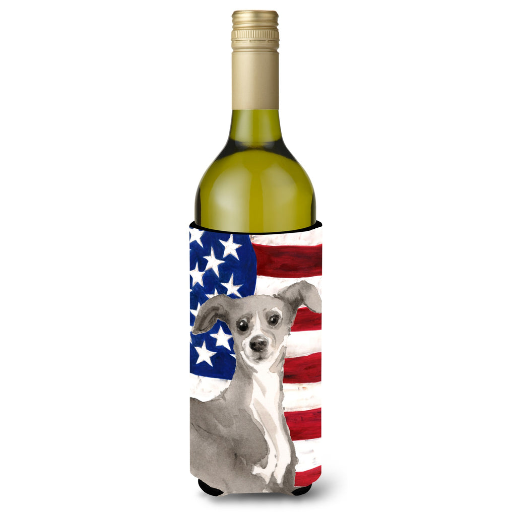 Caroline'S Treasures Italian Greyhound Patriotic Decorative Bottle Hugger - Thumbnail 2