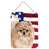 Caroline'S Treasures Pomeranian Patriotic Metal Print, 16 X 12, Multicolor