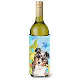 Caroline'S Treasures Australian Shepherd Christmas Decorative Bottle Hugger, 750Ml, Multicolor