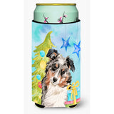 Caroline'S Treasures Australian Shepherd Christmas Decorative Can Hugger, Tall, Multicolor