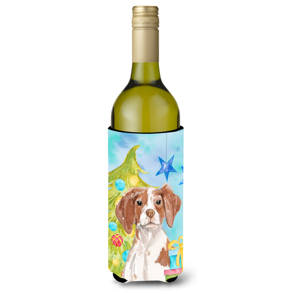 Caroline's Treasures Brittany Spaniel Christmas Decorative Bottle Hugger - Thumbnail 3