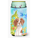 Caroline'S Treasures Brittany Spaniel Christmas Decorative Can Hugger, Tall, Multicolor