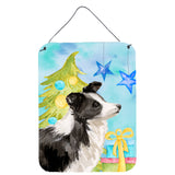 Caroline'S Treasures Border Collie Christmas Metal Print, 16 X 12, Multicolor