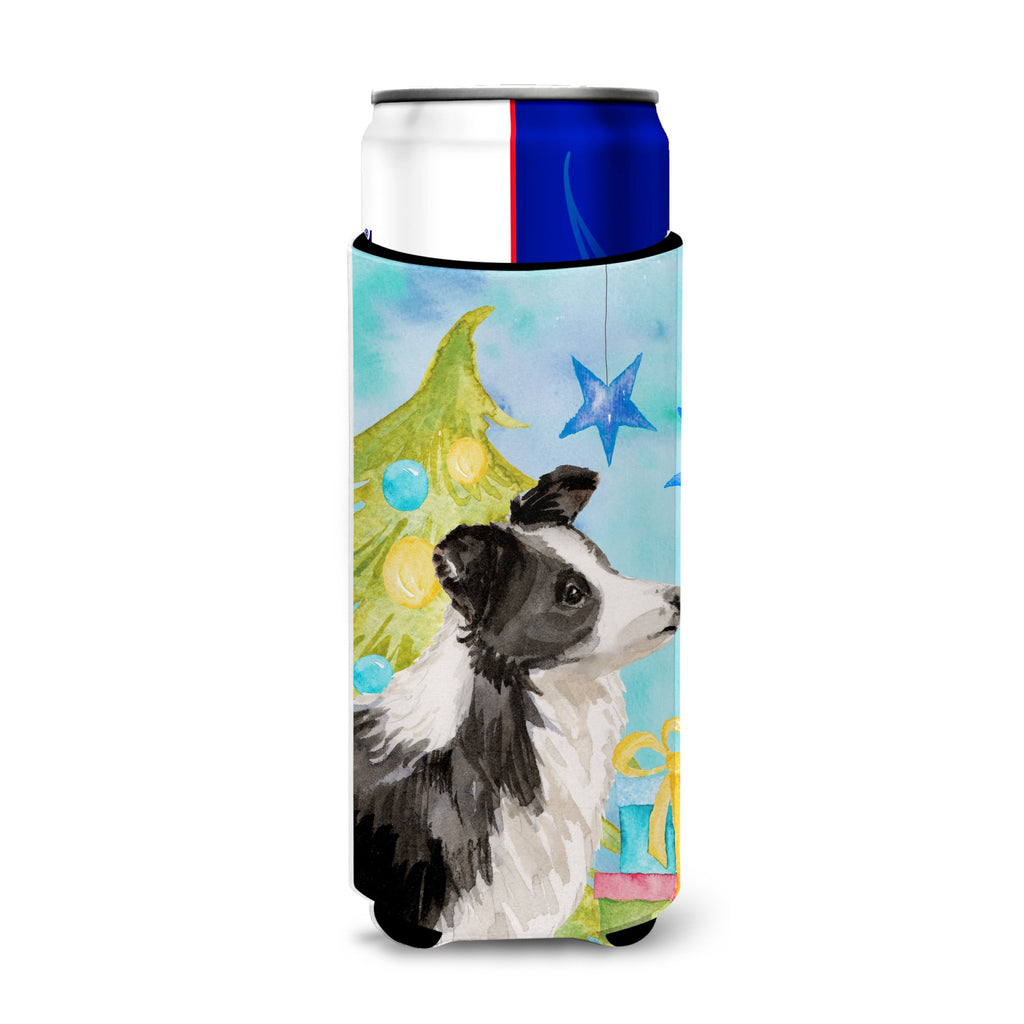 Caroline'S Treasures Border Collie Christmas Decorative Bottle Hugger