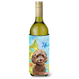 Caroline'S Treasures Brown Cockapoo Christmas Decorative Bottle Hugger, 750Ml, Multicolor