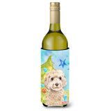 Caroline'S Treasures Champagne Cockapoo Christmas Decorative Bottle Hugger, 750Ml, Multicolor