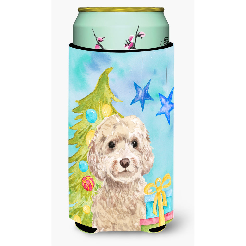 Caroline'S Treasures Champagne Cockapoo Christmas Decorative Bottle Hugger - Thumbnail 3