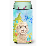 Caroline'S Treasures Champagne Cockapoo Christmas Decorative Can Hugger, Tall, Multicolor