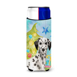 Caroline'S Treasures Dalmatian Christmas Decorative Can Hugger, Slim, Multicolor