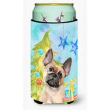 Caroline'S Treasures Fawn French Bulldog Christmas Decorative Can Hugger, Tall, Multicolor