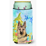 Caroline'S Treasures German Shepherd Christmas Decorative Can Hugger, Tall, Multicolor