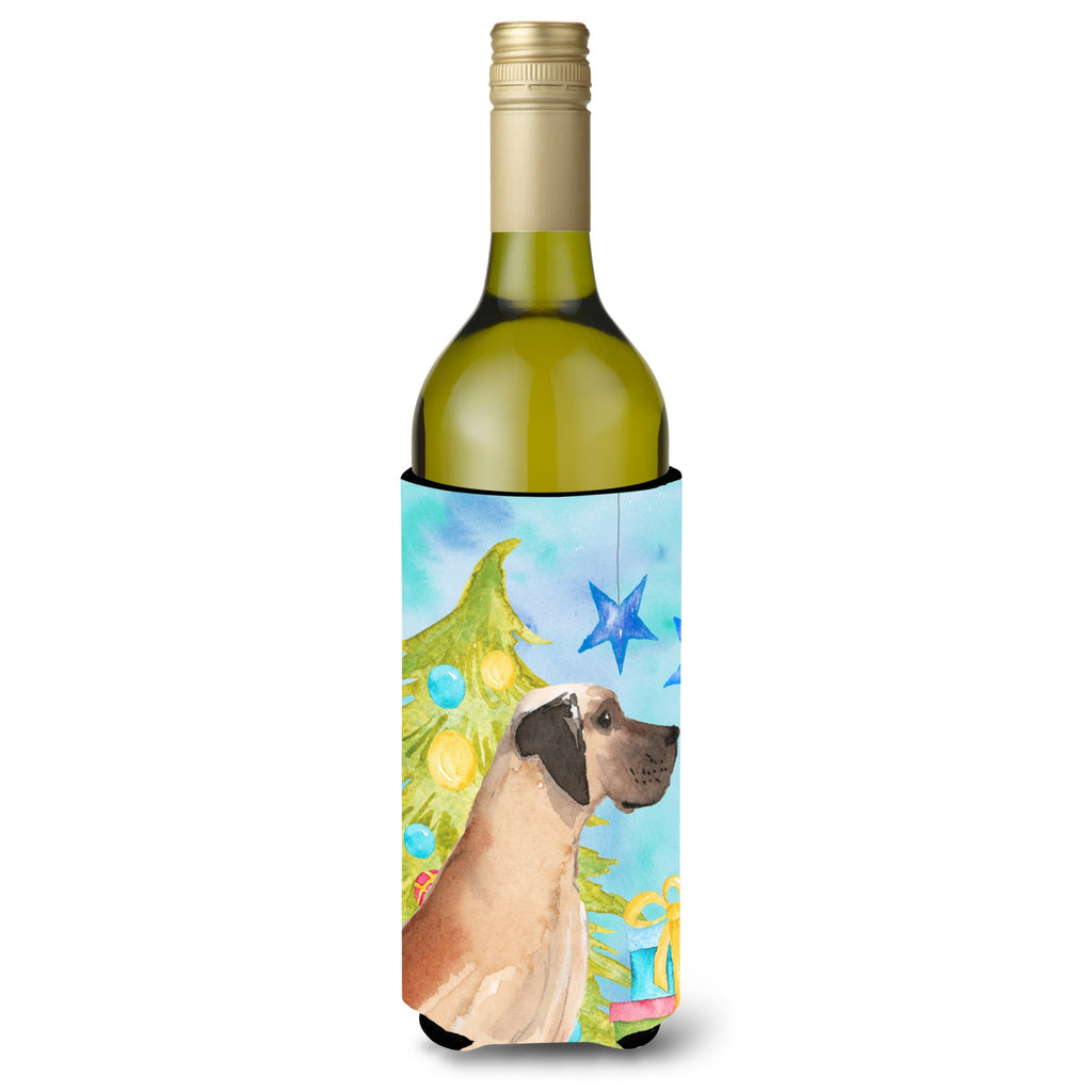 Caroline'S Treasures Fawn Natural Dane Patriotic Decorative Bottle Hugger