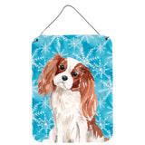 Caroline'S Treasures Blenheim Cavalier Spaniel Winter Metal Print, 16 X 12, Multicolor