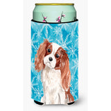 Caroline'S Treasures Blenheim Cavalier Spaniel Winter Decorative Can Hugger, Tall, Multicolor