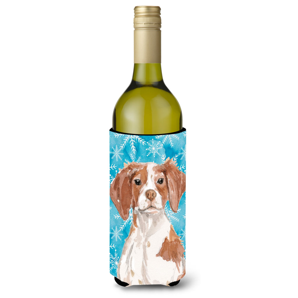 Caroline's Treasures Brittany Spaniel Christmas Decorative Bottle Hugger - Thumbnail 2