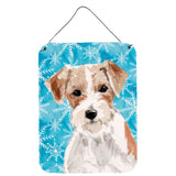 Caroline'S Treasures Wire Hair Jack Russell Winter Metal Print, 16 X 12, Multicolor