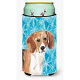 Caroline'S Treasures Beagle Winter Decorative Can Hugger, Tall, Multicolor