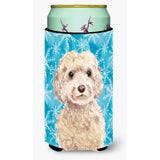 Caroline'S Treasures Champagne Cockapoo Winter Decorative Can Hugger, Tall, Multicolor
