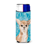 Caroline'S Treasures Chihuahua Winter Decorative Can Hugger, Slim, Multicolor