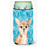 Caroline'S Treasures Chihuahua Winter Decorative Can Hugger, Tall, Multicolor