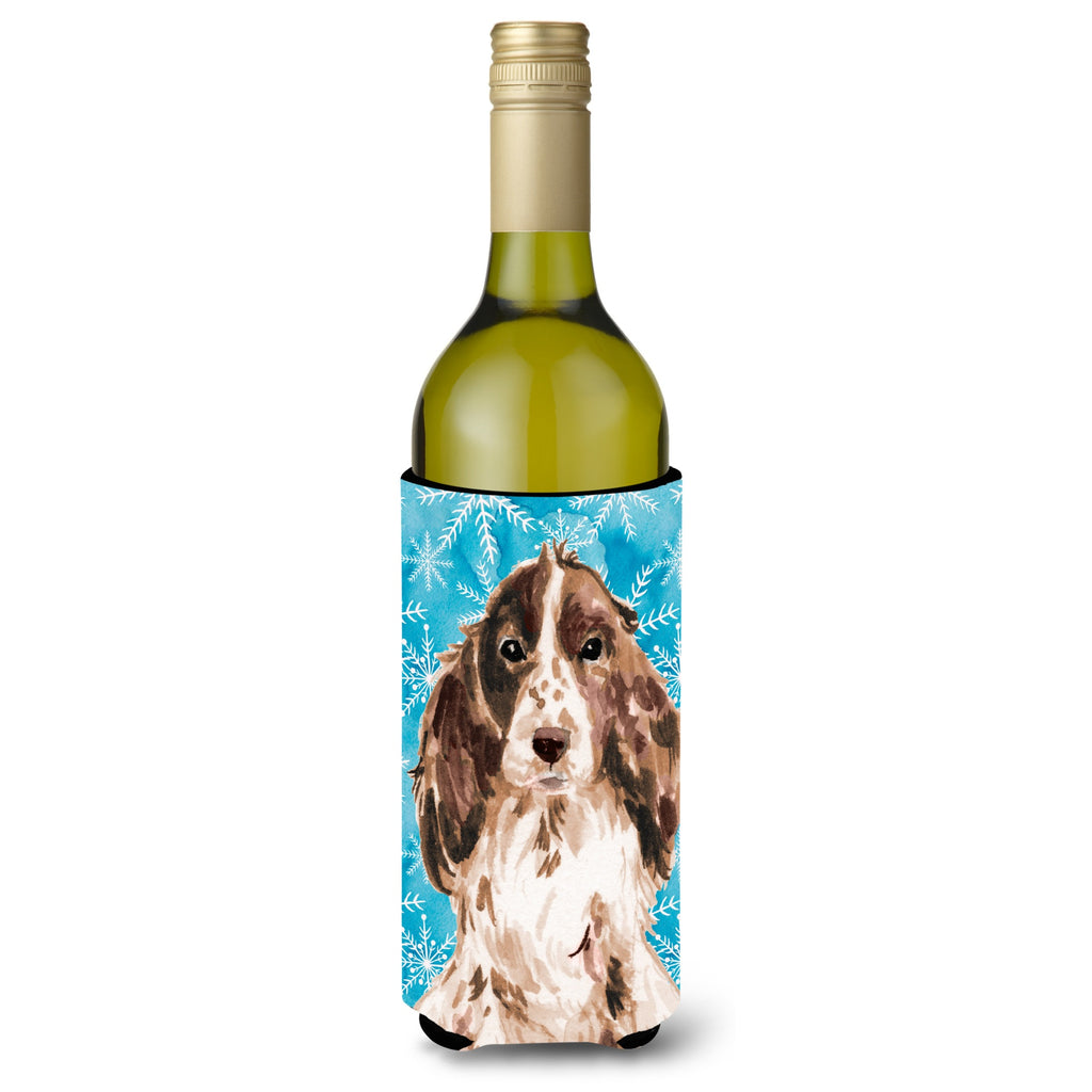 Brown Parti Winter Decorative Bottle Hugger