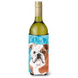 Caroline'S Treasures English Bulldog Winter Decorative Bottle Hugger, 750Ml, Multicolor
