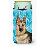 Caroline'S Treasures German Shepherd Winter Decorative Can Hugger, Tall, Multicolor