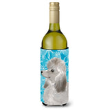 Caroline'S Treasures Grey Standard Poodle Winter Decorative Bottle Hugger, 750Ml, Multicolor
