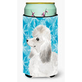 Caroline'S Treasures White Standard Poodle Winter Decorative Can Hugger, Tall, Multicolor