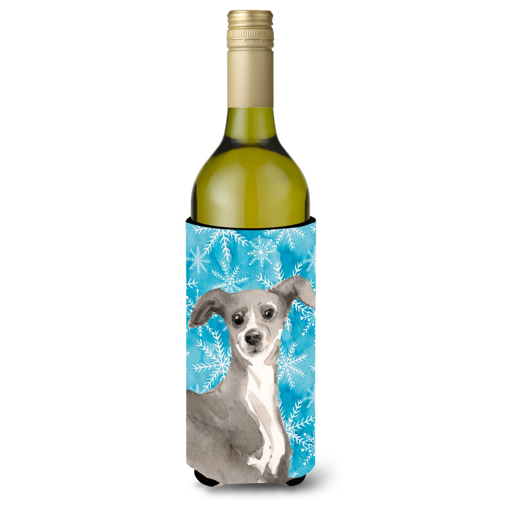 Italian Greyhound Winter Decorative Bottle Hugger