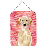 Caroline'S Treasures Yellow Labrador Love Metal Print, 16 X 12, Multicolor