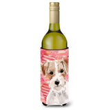 Caroline'S Treasures Wire Hair Jack Russell Love Decorative Bottle Hugger, 750Ml, Multicolor
