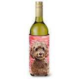Caroline'S Treasures Brown Cockapoo Love Decorative Bottle Hugger, 750Ml, Multicolor