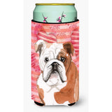 Caroline'S Treasures English Bulldog Love Decorative Can Hugger, Tall, Multicolor