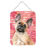 Caroline'S Treasures Fawn French Bulldog Love Metal Print, 16 X 12, Multicolor
