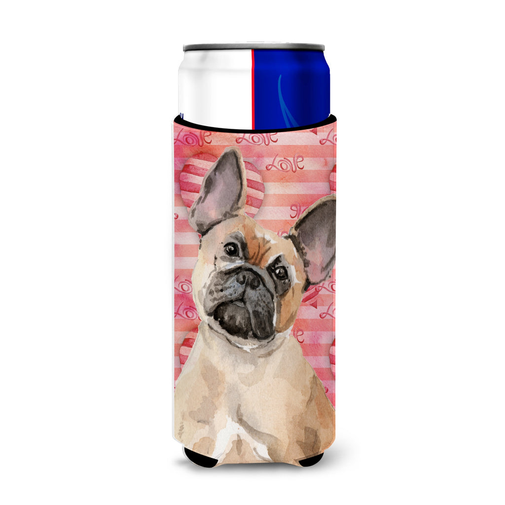 Caroline'S Treasures French Bulldog Love Decorative Can Hugger, Slim