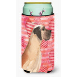 Caroline'S Treasures Fawn Natural Dane Love Decorative Can Hugger, Tall, Multicolor