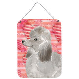 Caroline'S Treasures Grey Standard Poodle Love Metal Print, 16 X 12, Multicolor