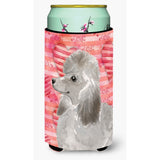 Caroline'S Treasures Grey Standard Poodle Love Decorative Can Hugger, Tall, Multicolor